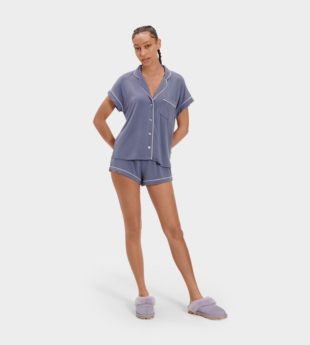 Ugg Sleepwear Womens - Ugg Amelia Set Knit Navy - 203RSGATU